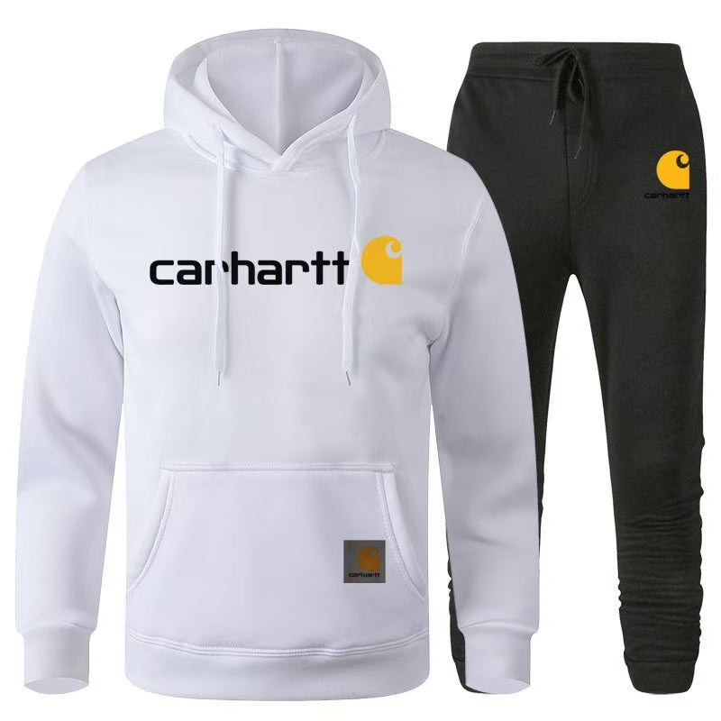 Fleece-lined sweatshirt set