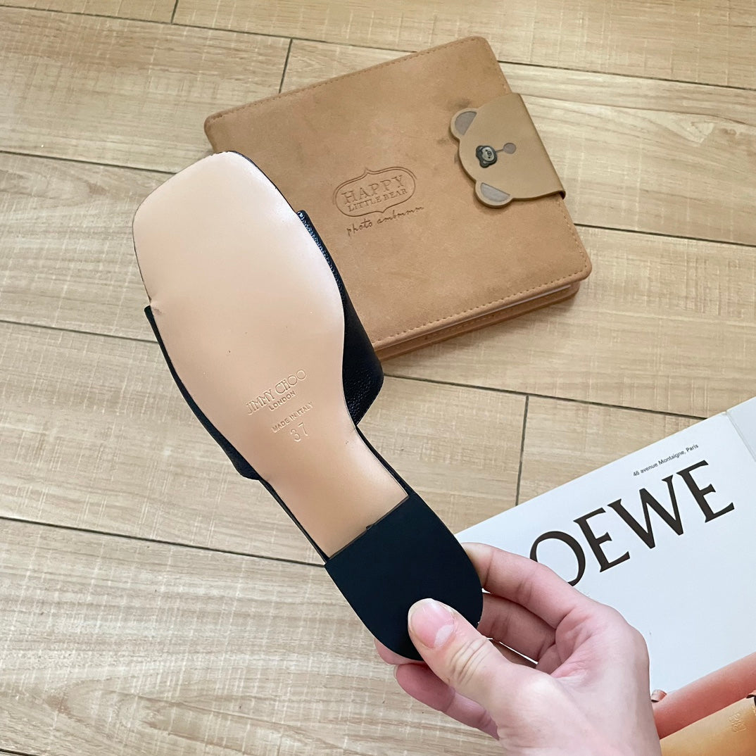 JIM* 23 new rhinestone flat slippers