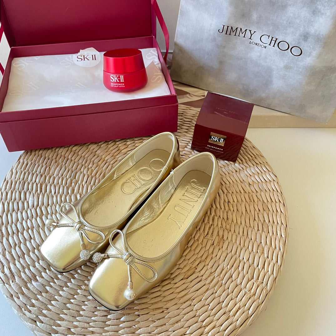 JIM* 23 bow ballet slippers