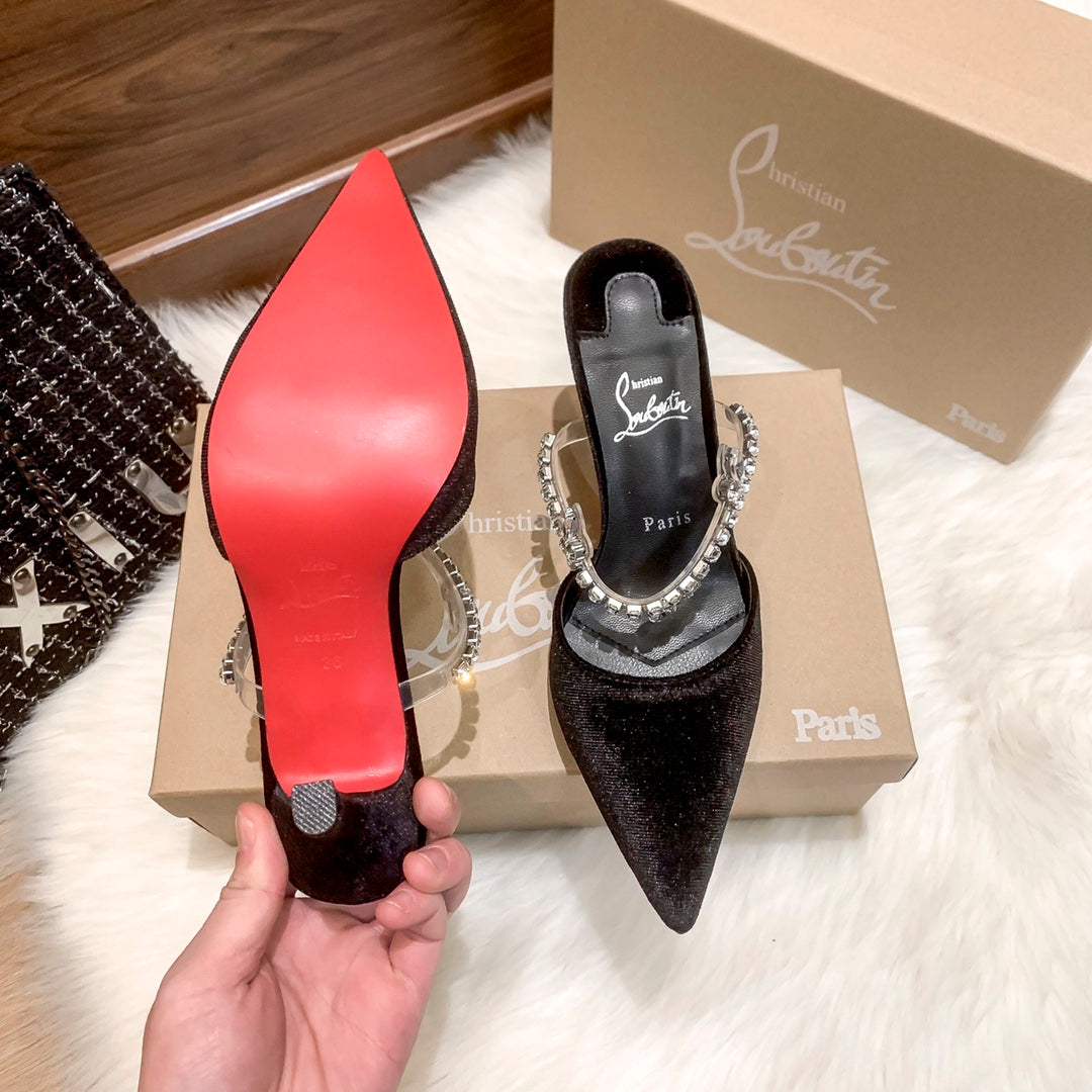 CL new half slip sandals