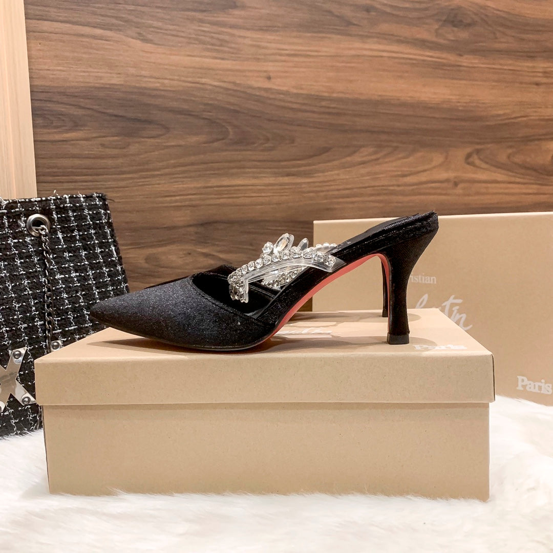 CL new half slip sandals