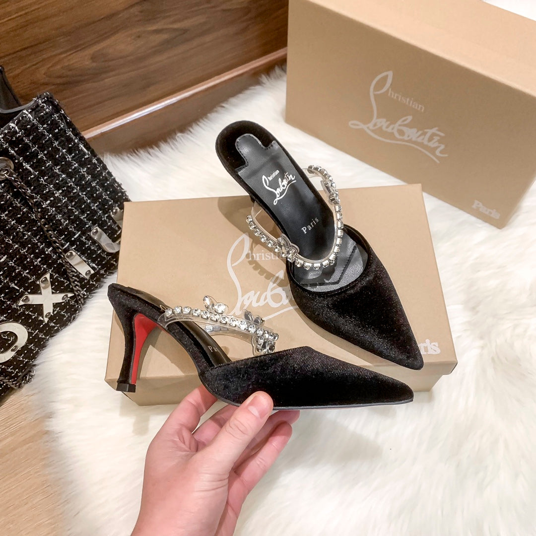 CL new half slip sandals