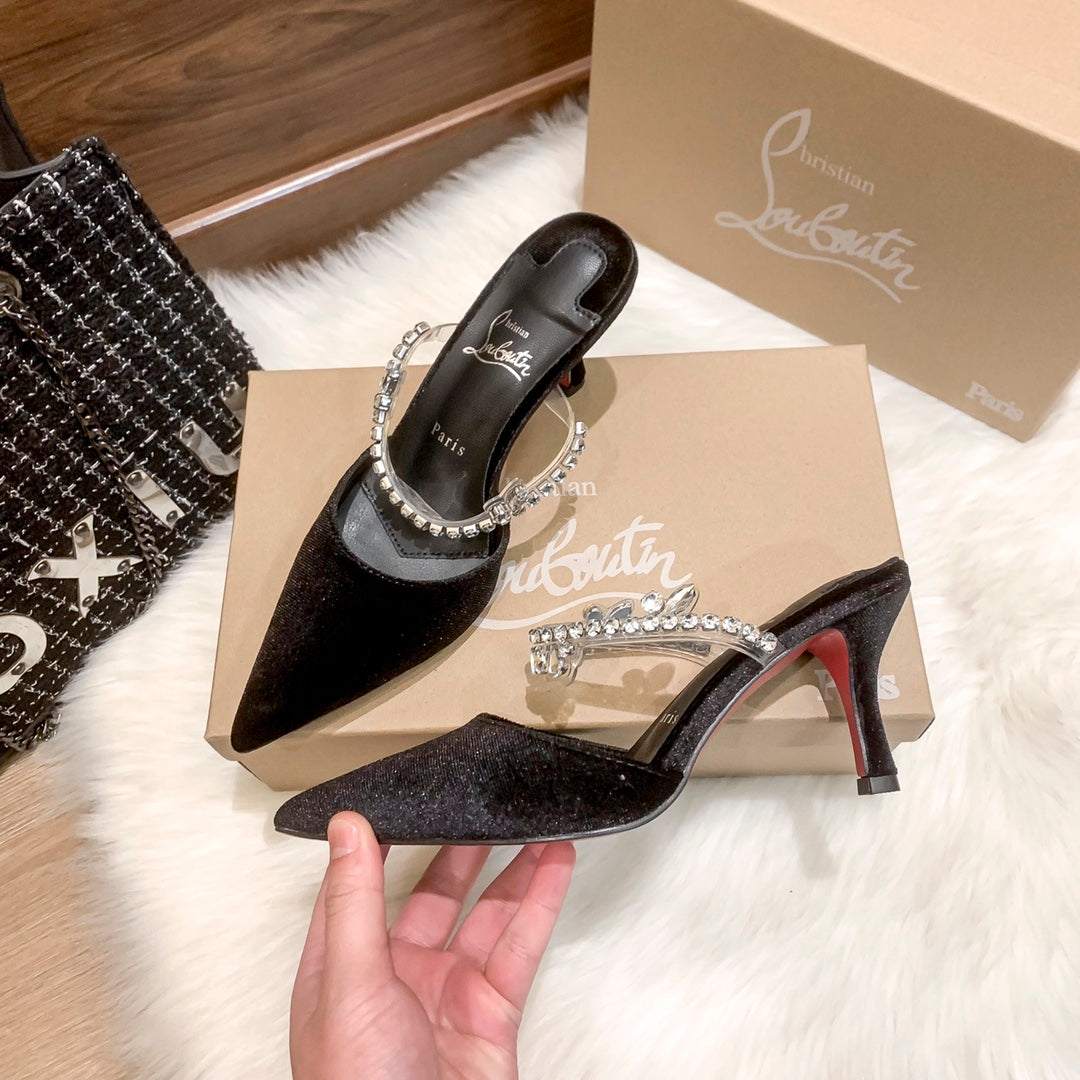 CL new half slip sandals