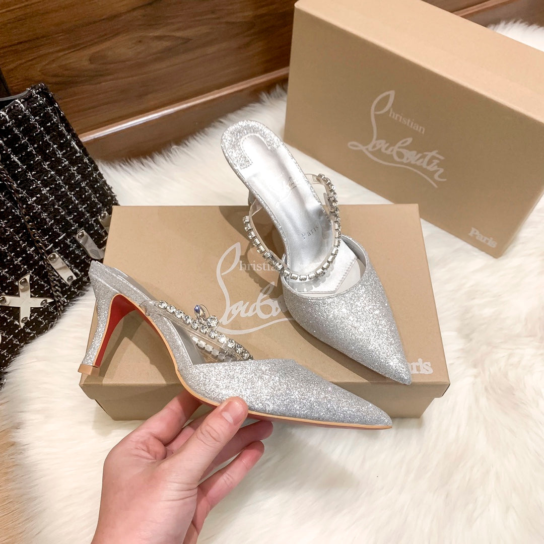 CL new half slip sandals