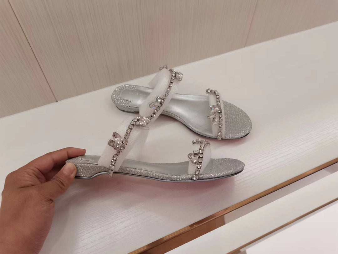 CL rhinestone sandals/high heels