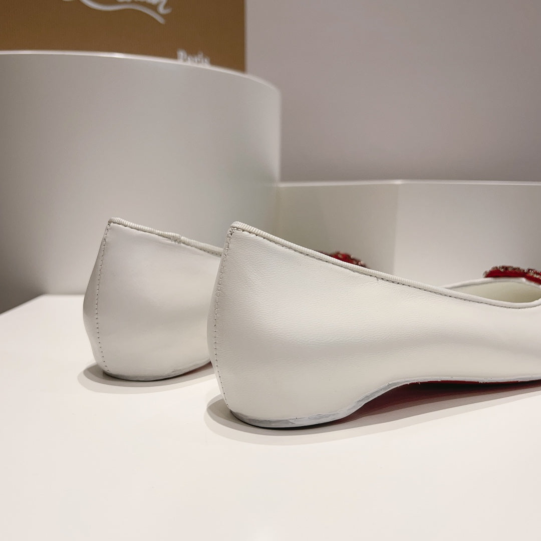 CL 24  1:1 VIP heart-shaped jewel flats