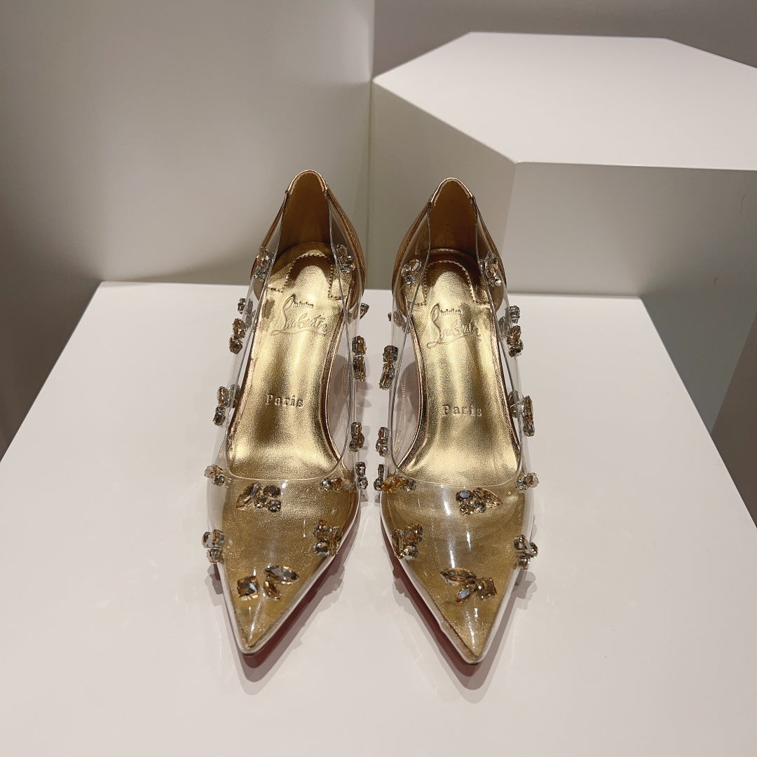 CL 24  1:1 VIP rhinestone high heels