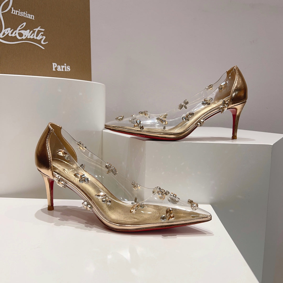 CL 24  1:1 VIP rhinestone high heels