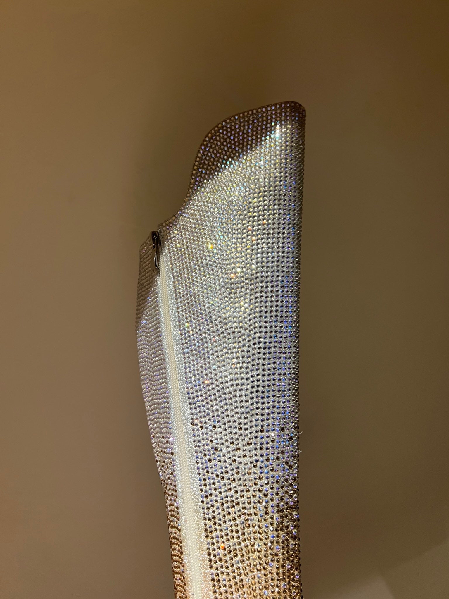 CL 23  1:1 VIP full diamond zipper high heel boots