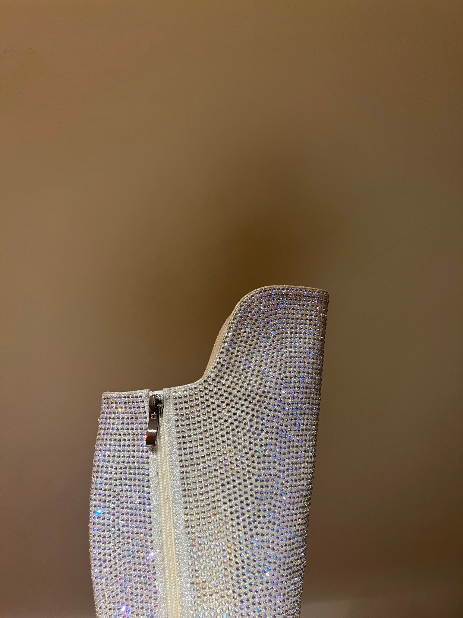 CL 23  1:1 VIP full diamond zipper high heel boots