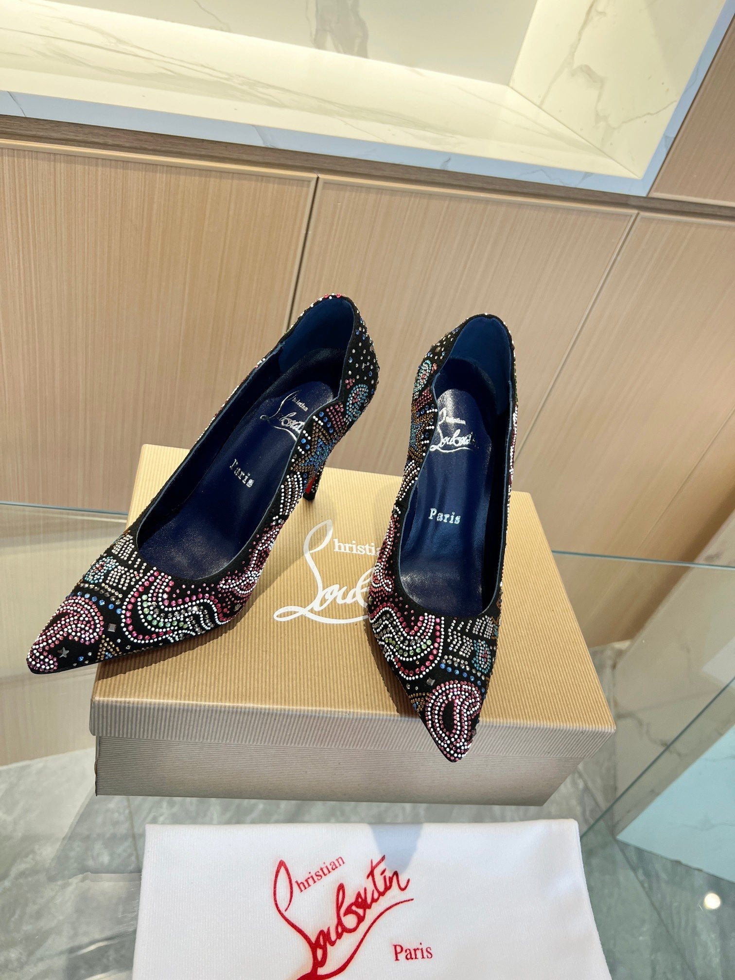 CL*  1:1 VIP hot diamond high heels