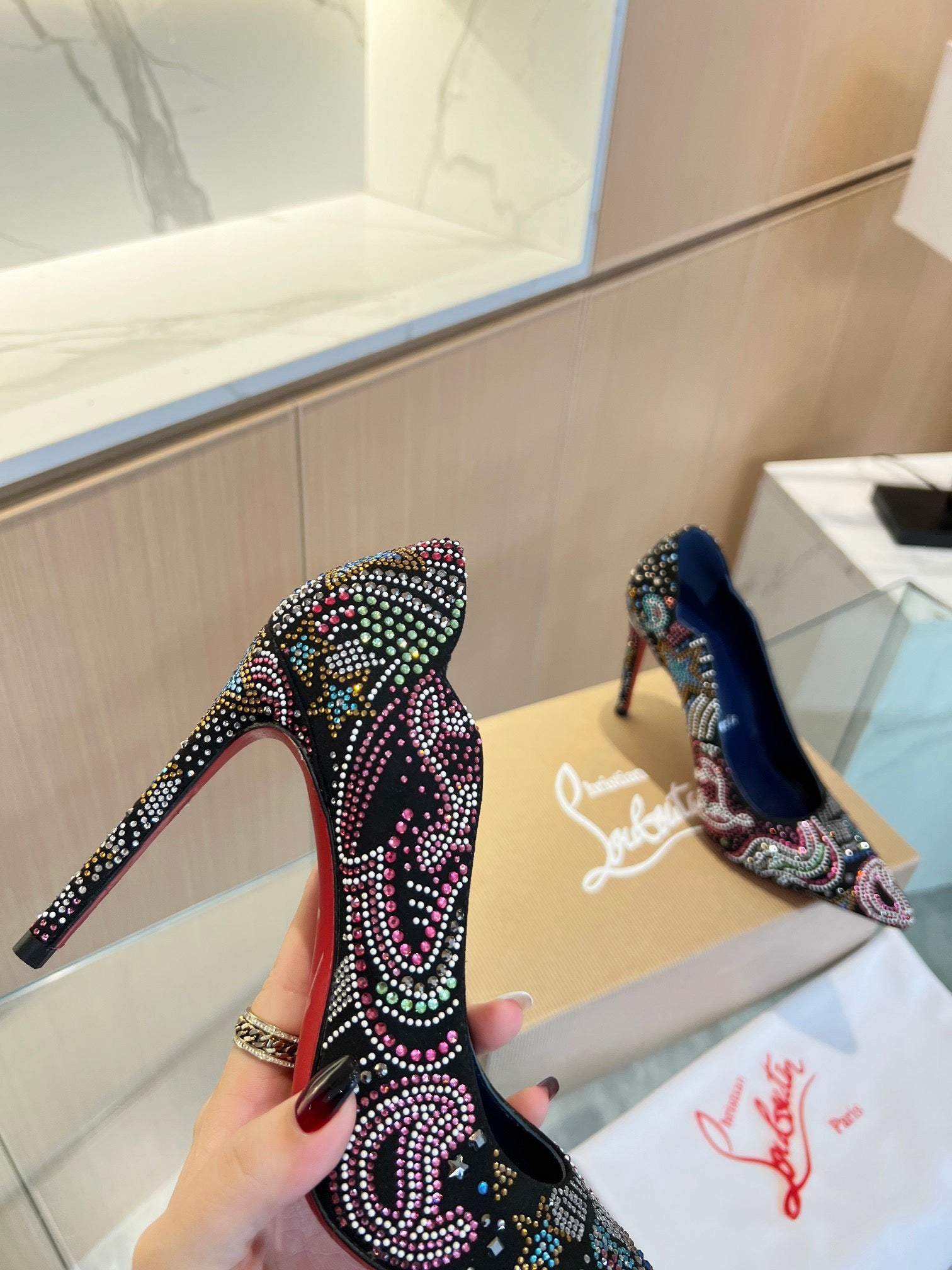 CL*  1:1 VIP hot diamond high heels