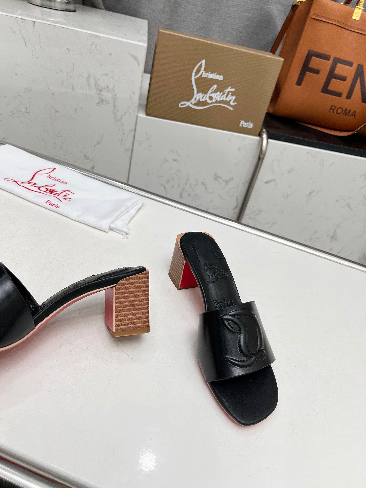 CL* 24 new 1:1 VIP high-heeled slippers