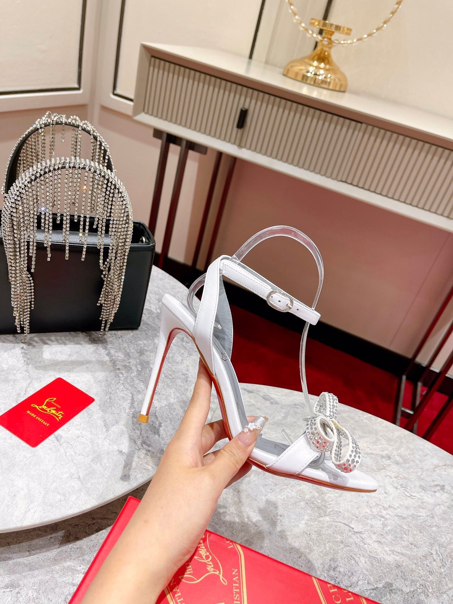 CL* 24 new bow high heels1:1 VIP