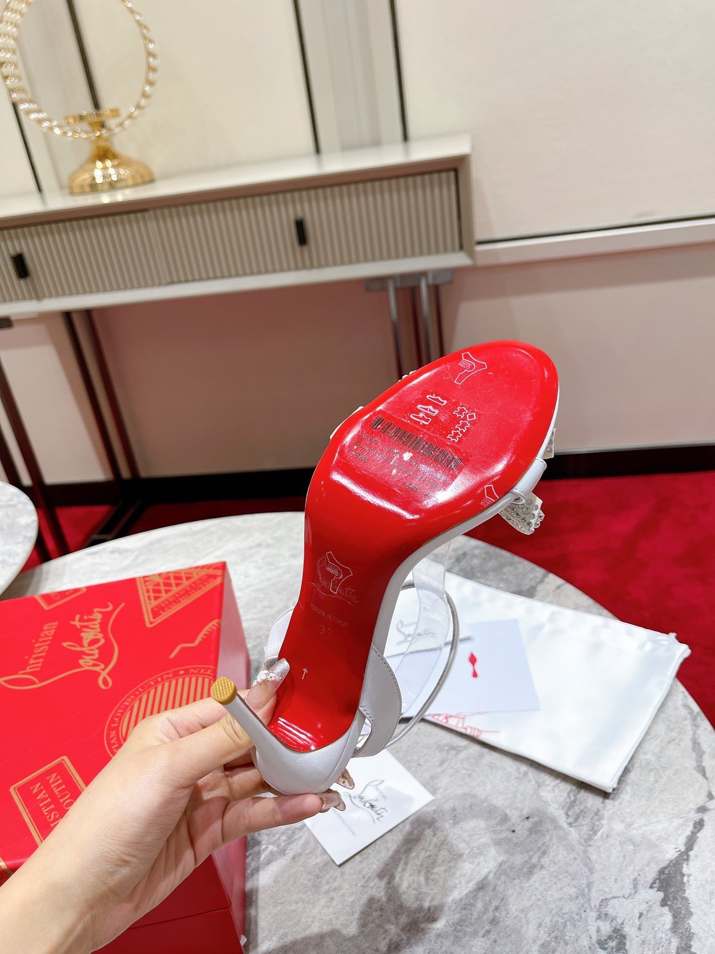 CL* 24 new bow high heels1:1 VIP