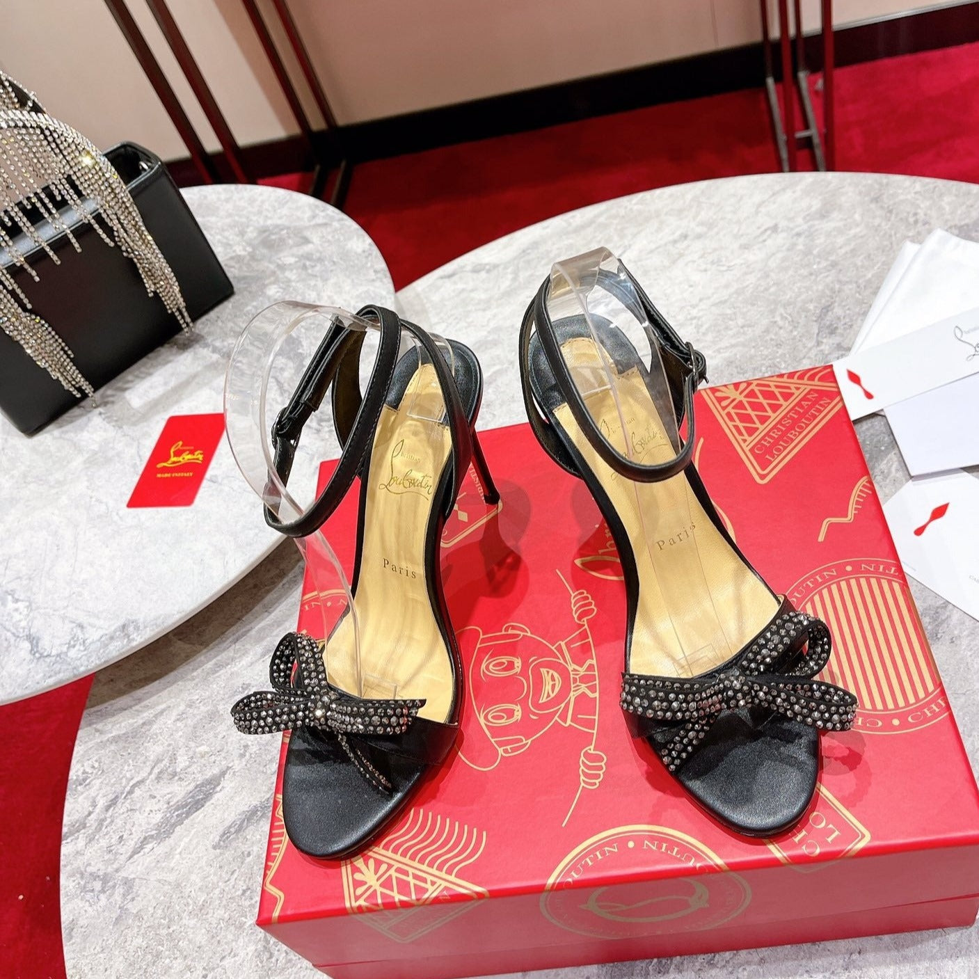 CL* 24 new bow high heels1:1 VIP