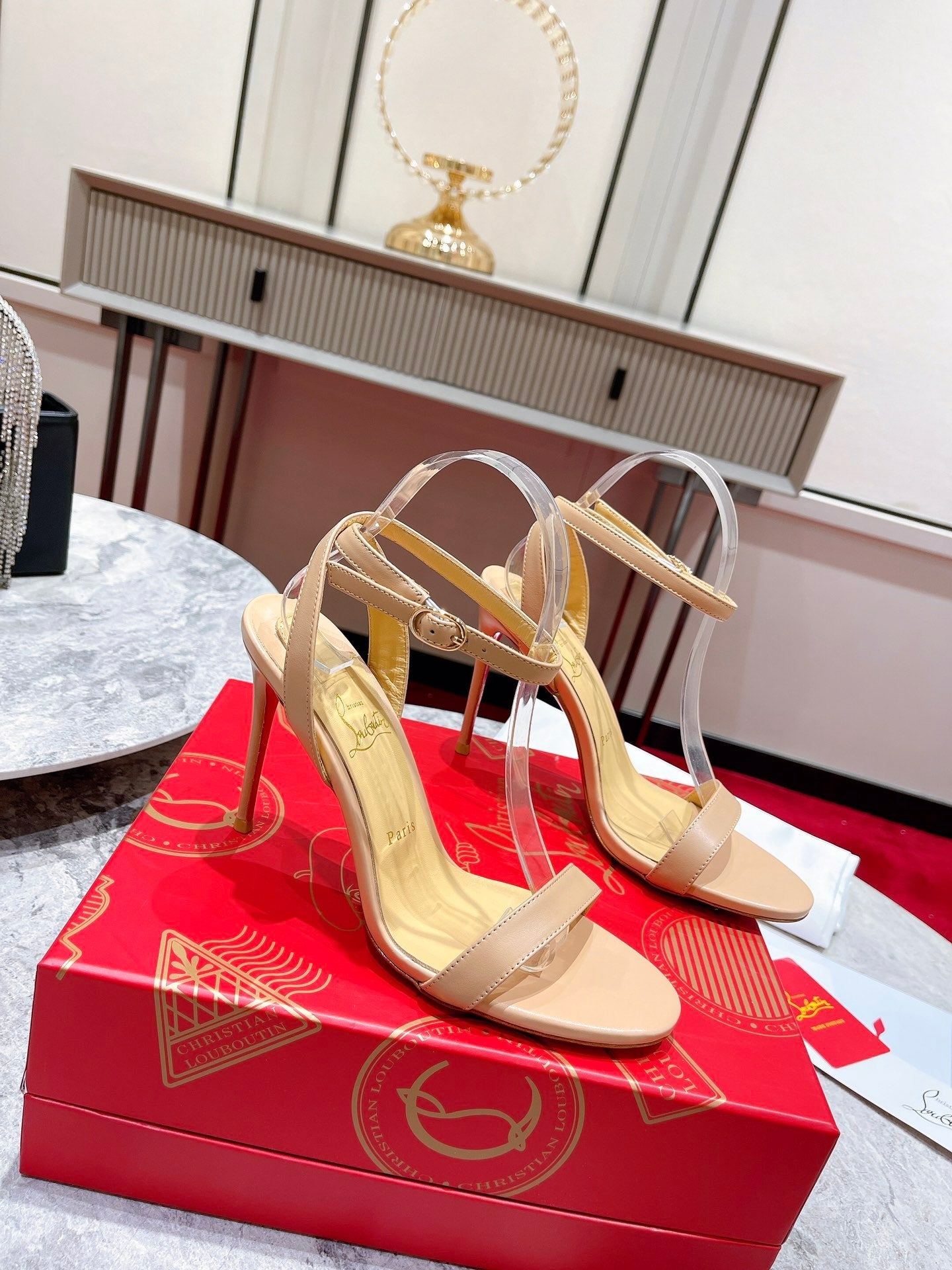 CL*24 new nude strap high heels 1:1 VIP