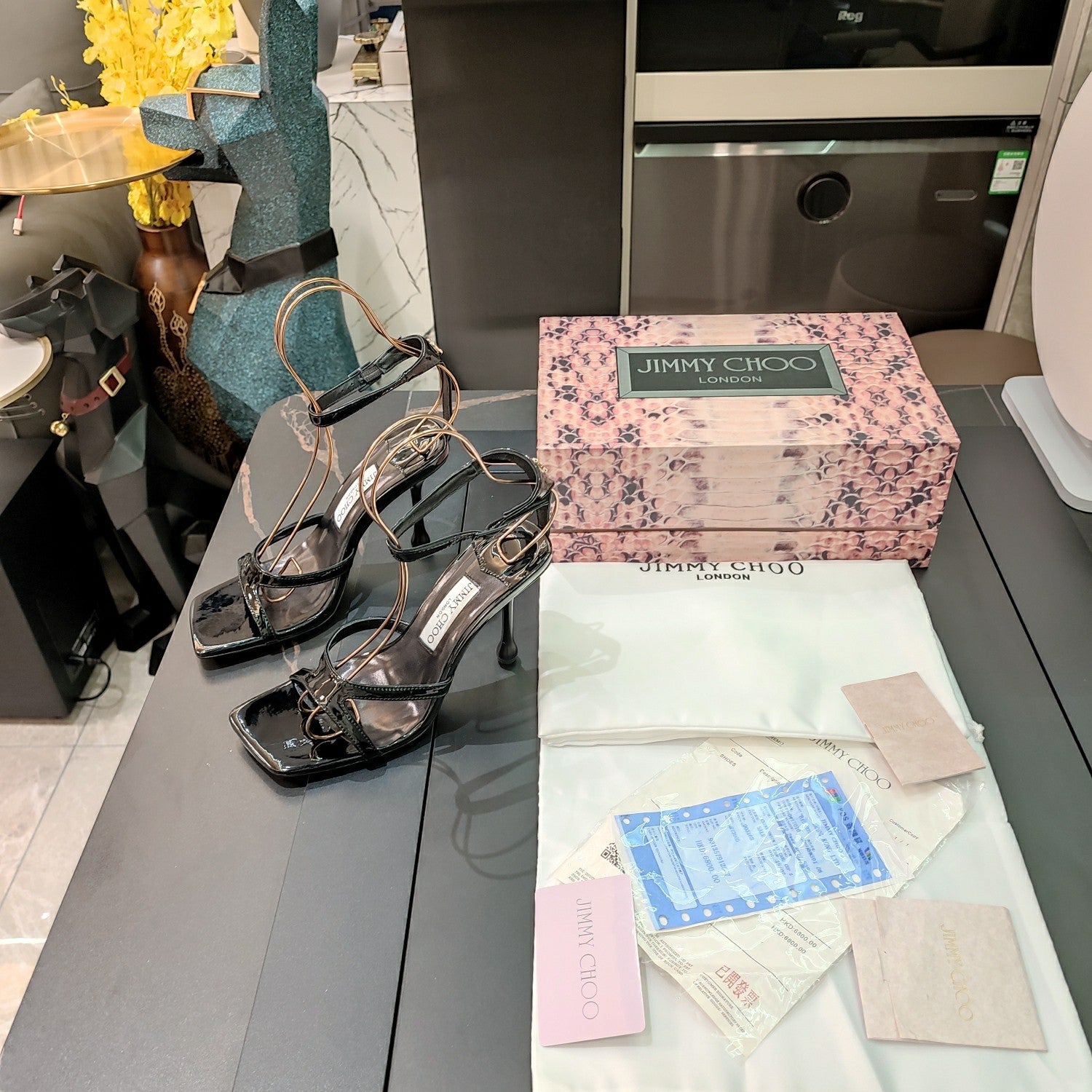 JIMM *24 new high-heeled sandals 1:1 VIP