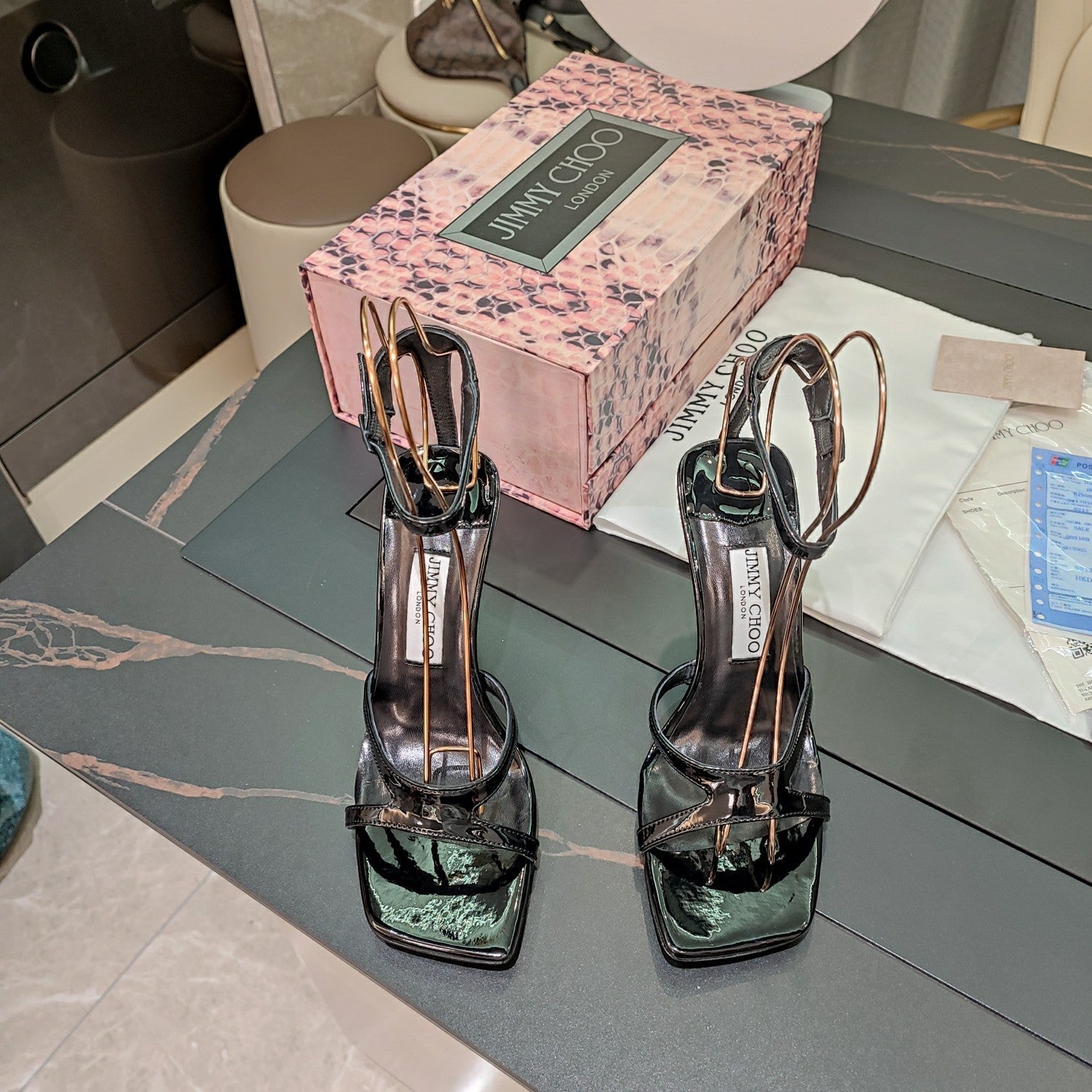 JIMM *24 new high-heeled sandals 1:1 VIP