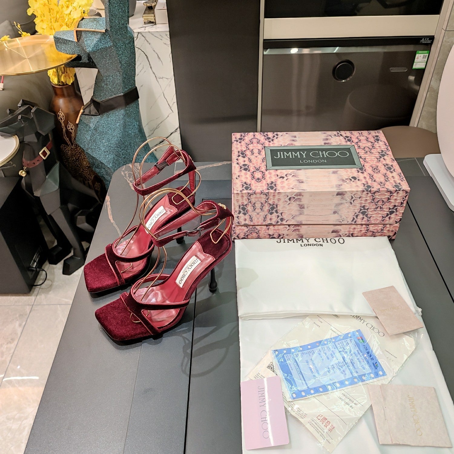 JIMM *24 new high-heeled sandals 1:1 VIP