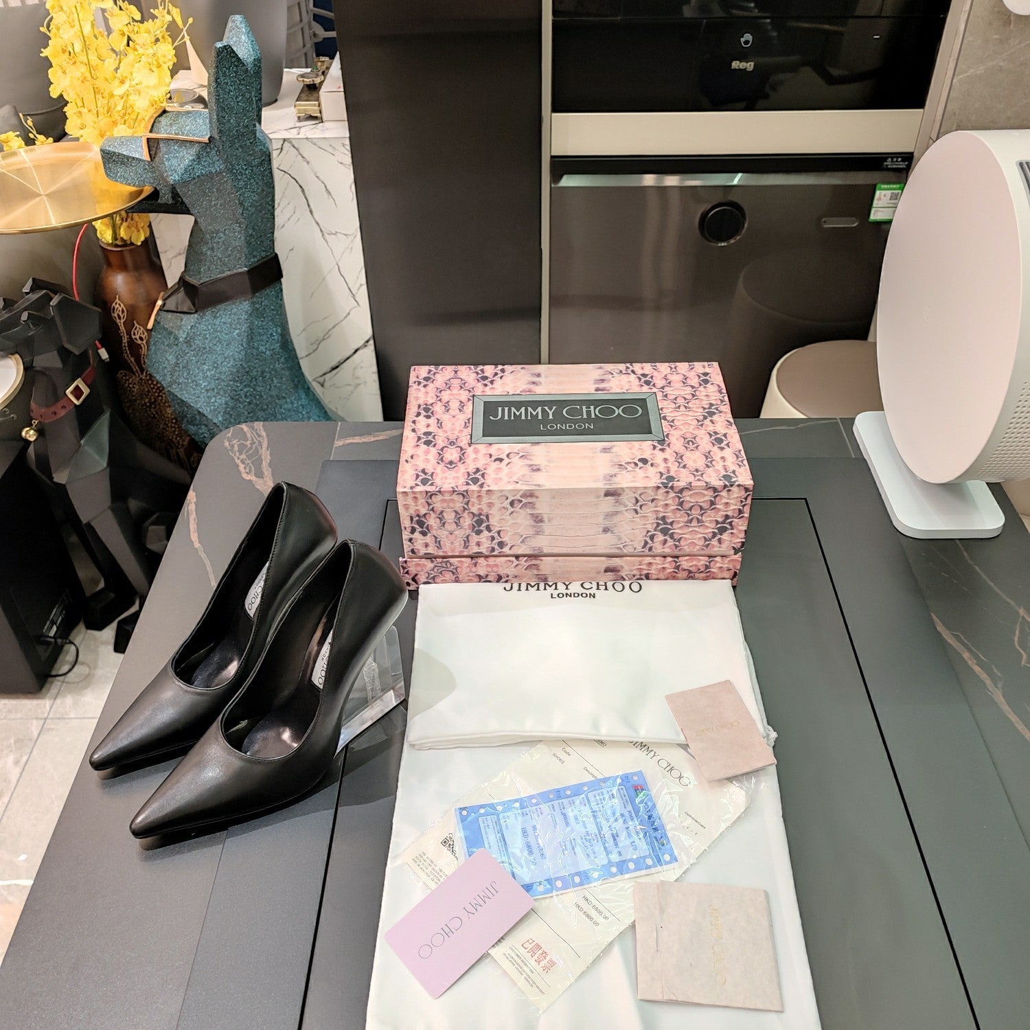 JIMM* 24 new transparent wedge shoes 1:1 VIP