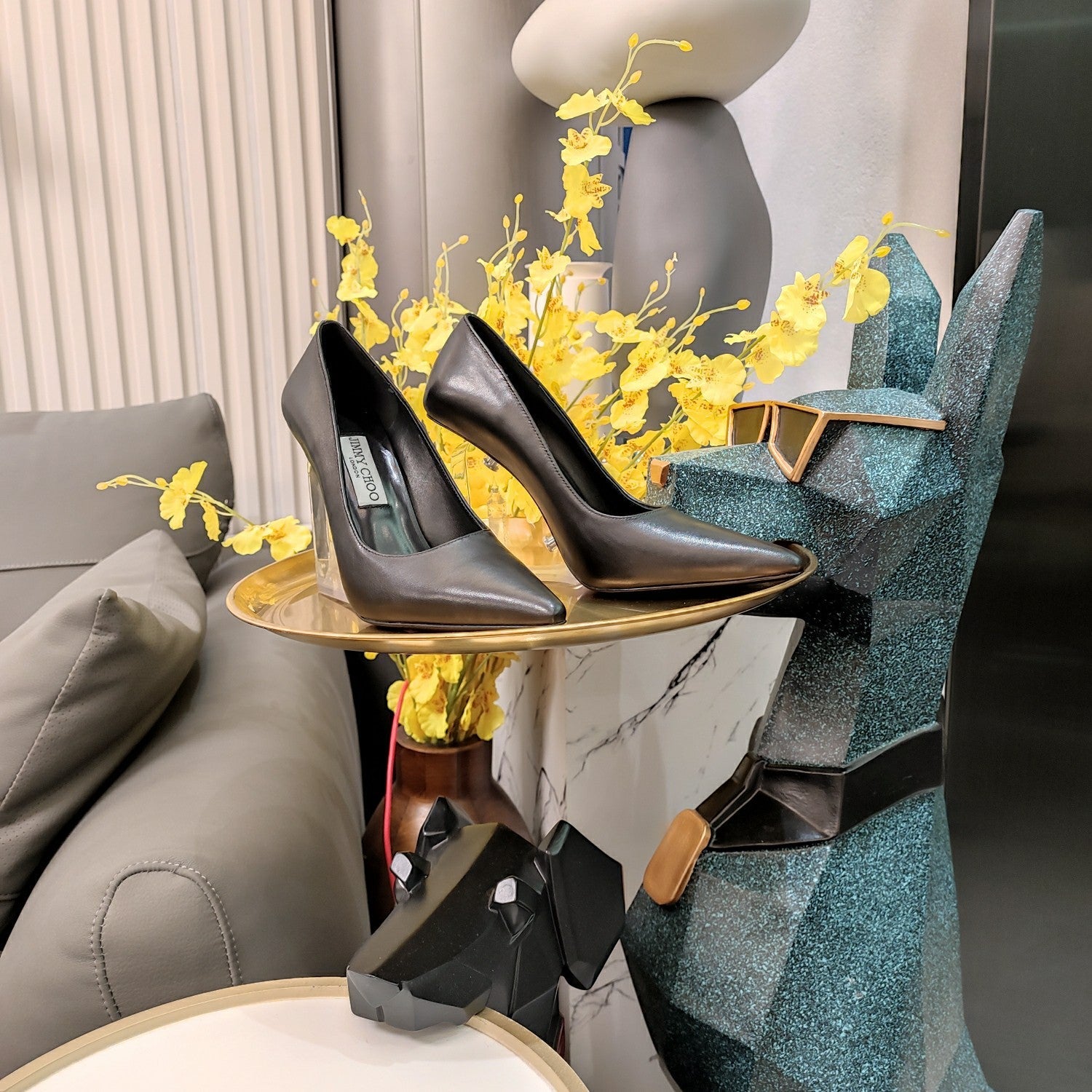 JIMM* 24 new transparent wedge shoes 1:1 VIP