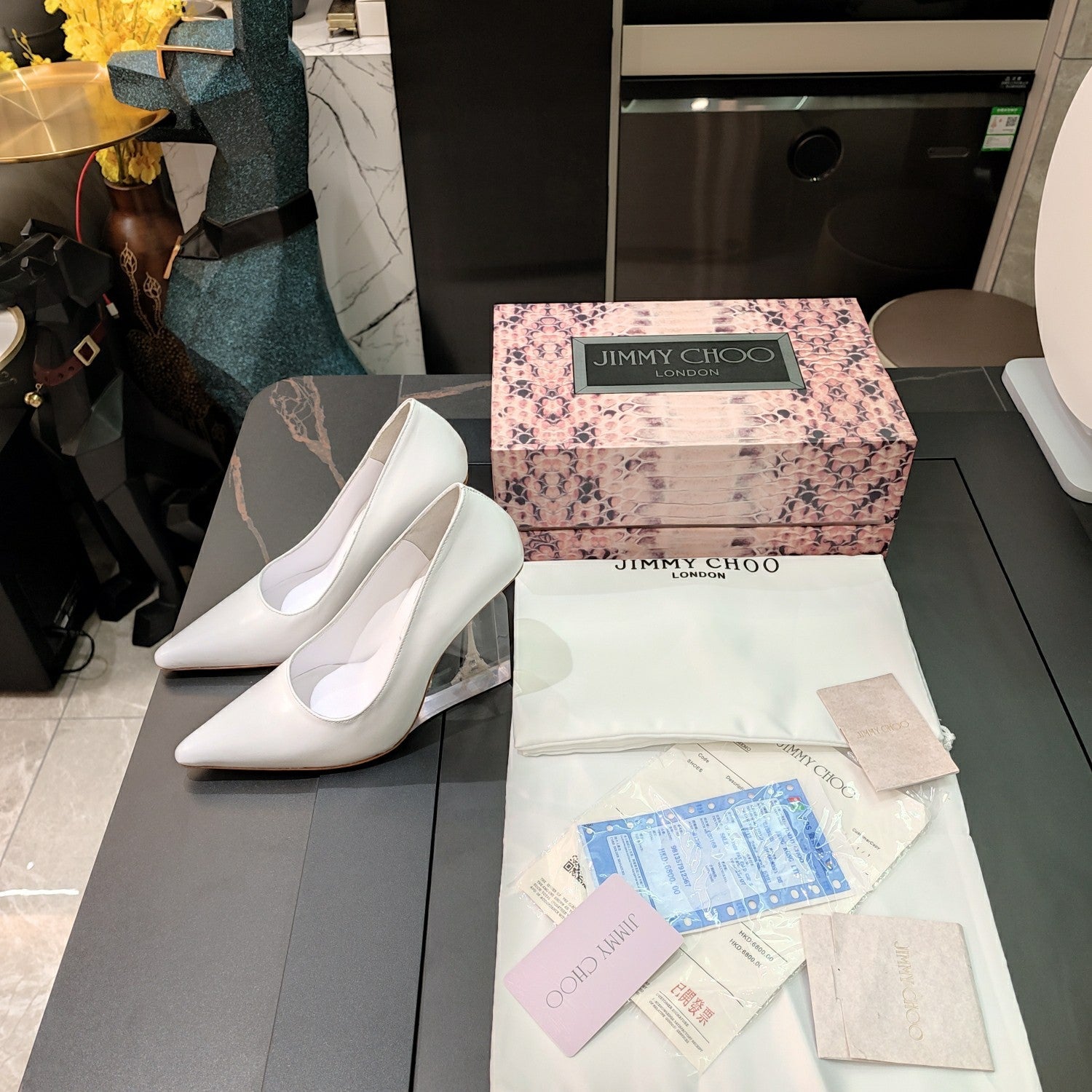 JIMM* 24 new transparent wedge shoes 1:1 VIP