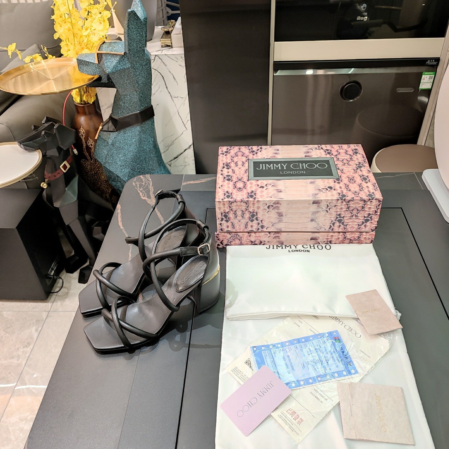 JIMM* 24 new thick heel high heels 1:1 VIP