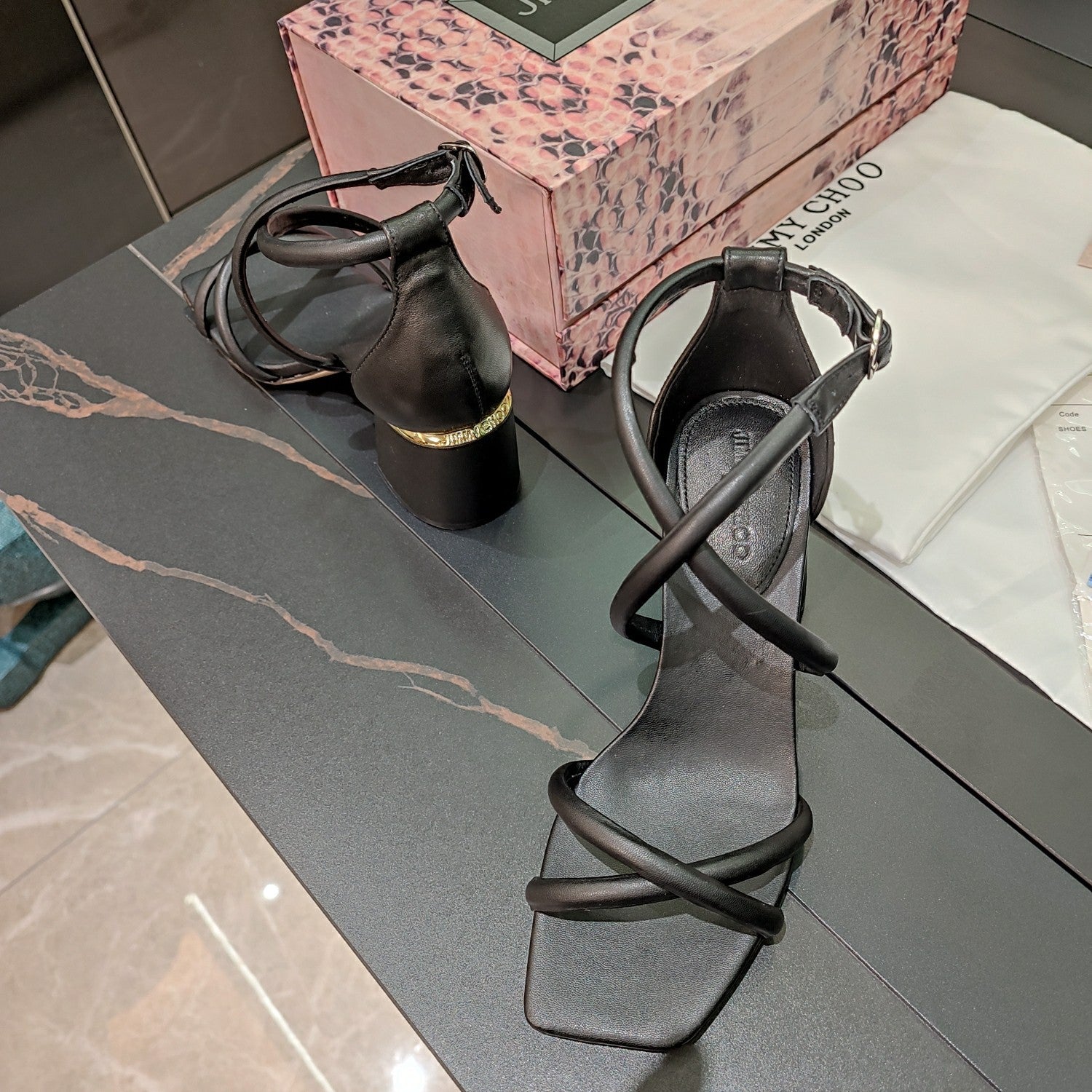 JIMM* 24 new thick heel high heels 1:1 VIP