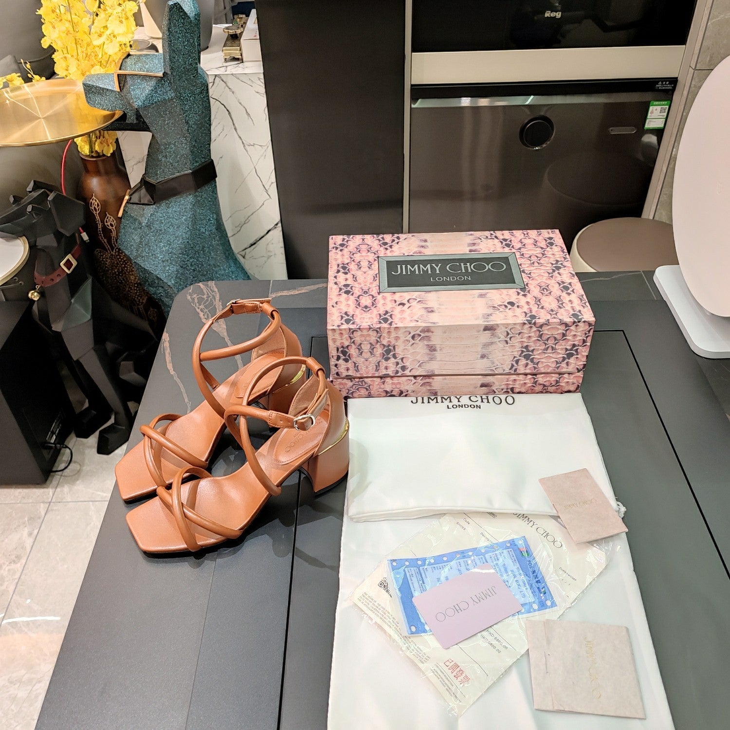 JIMM* 24 new thick heel high heels 1:1 VIP