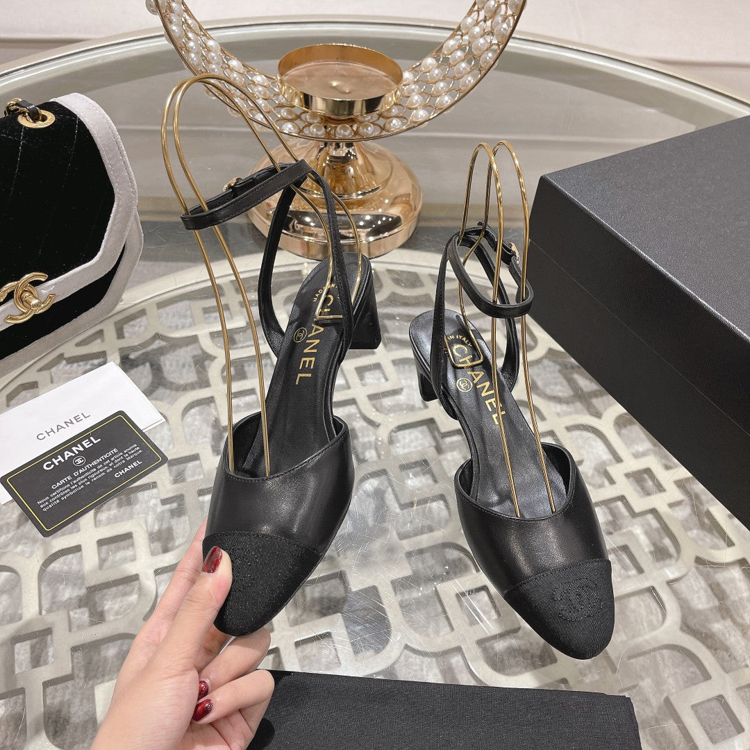 CHAN * 24 new style cat heel sandalsVIP1：1