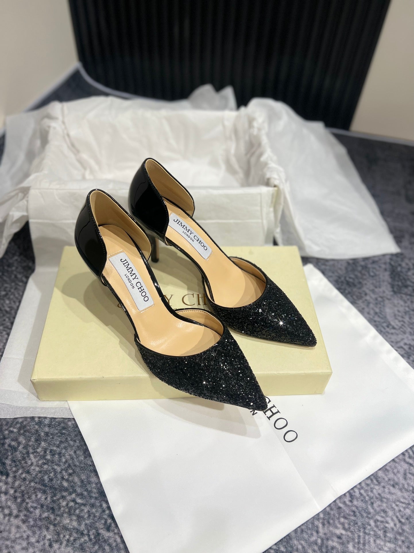 JIM* CHO* sequined shoes