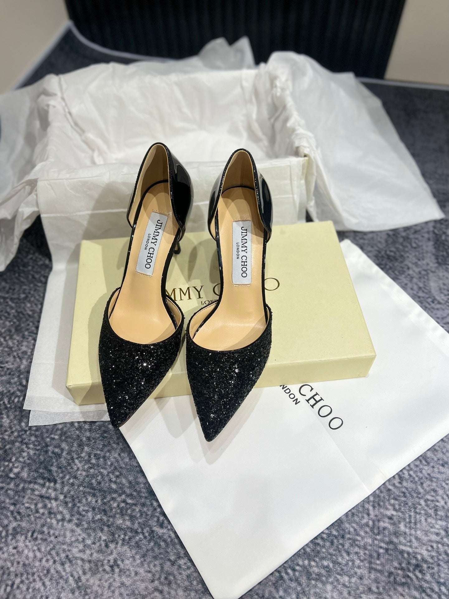 JIM* CHO* sequined shoes