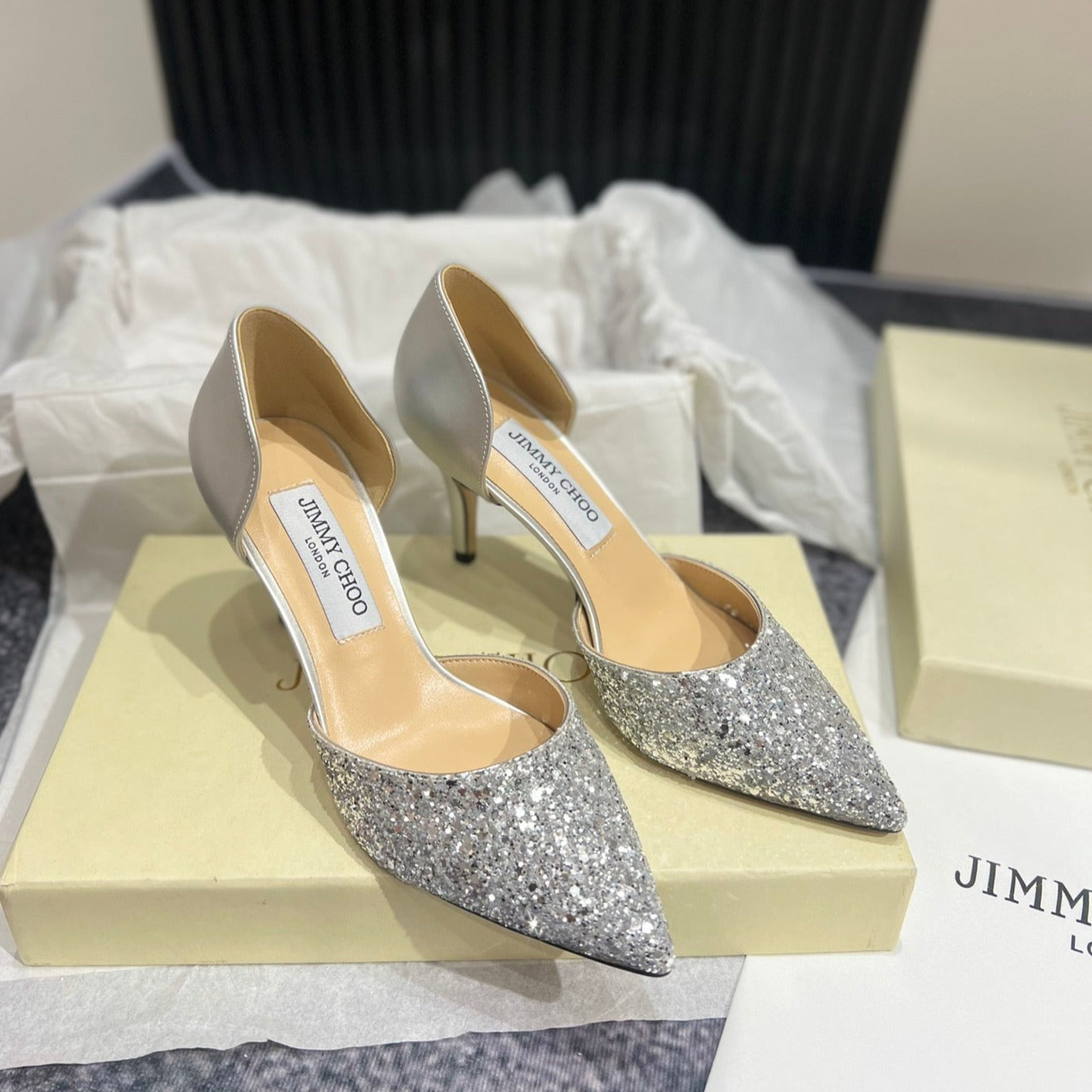 JIM* CHO* sequined shoes