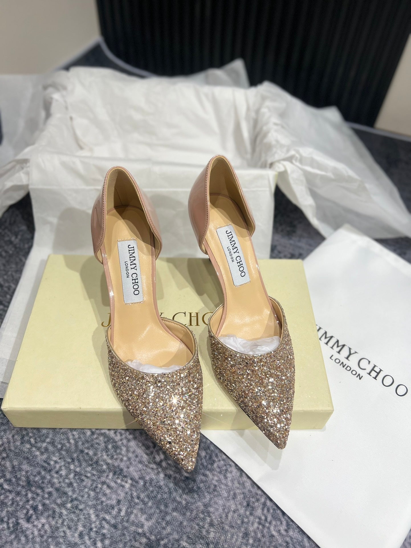 JIM* CHO* sequined shoes