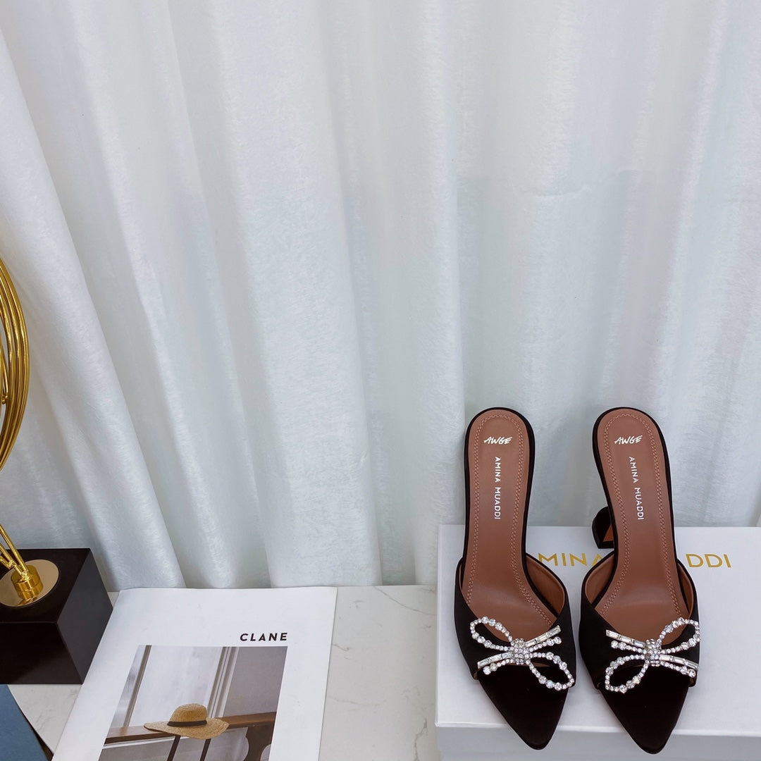 Ami* Muad* Pointed Toe Rhinestone Pumps