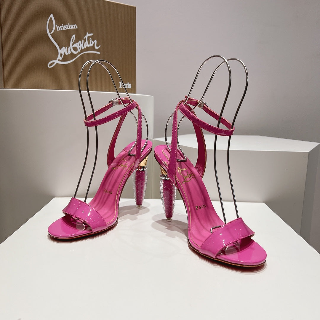 CHRIS* LOUB* 24SS LIPGLOSS high-heeled sandals 1:1 VIP