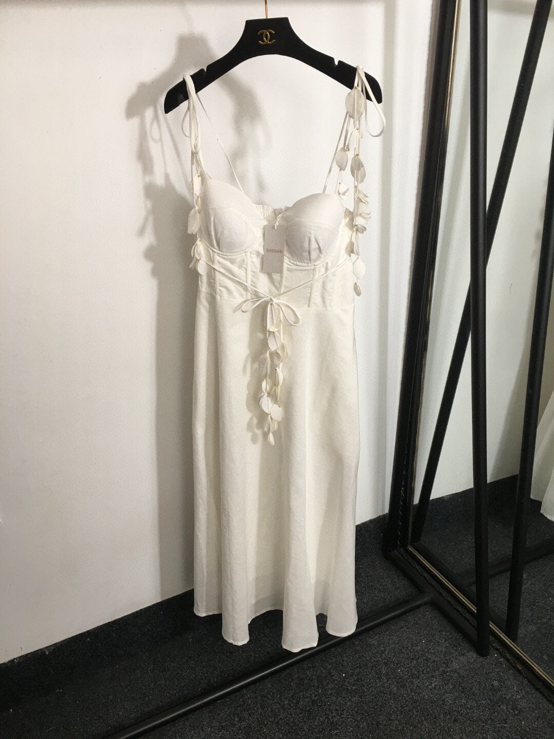 ZIM* Petal Tie Bandeau Slip Dress