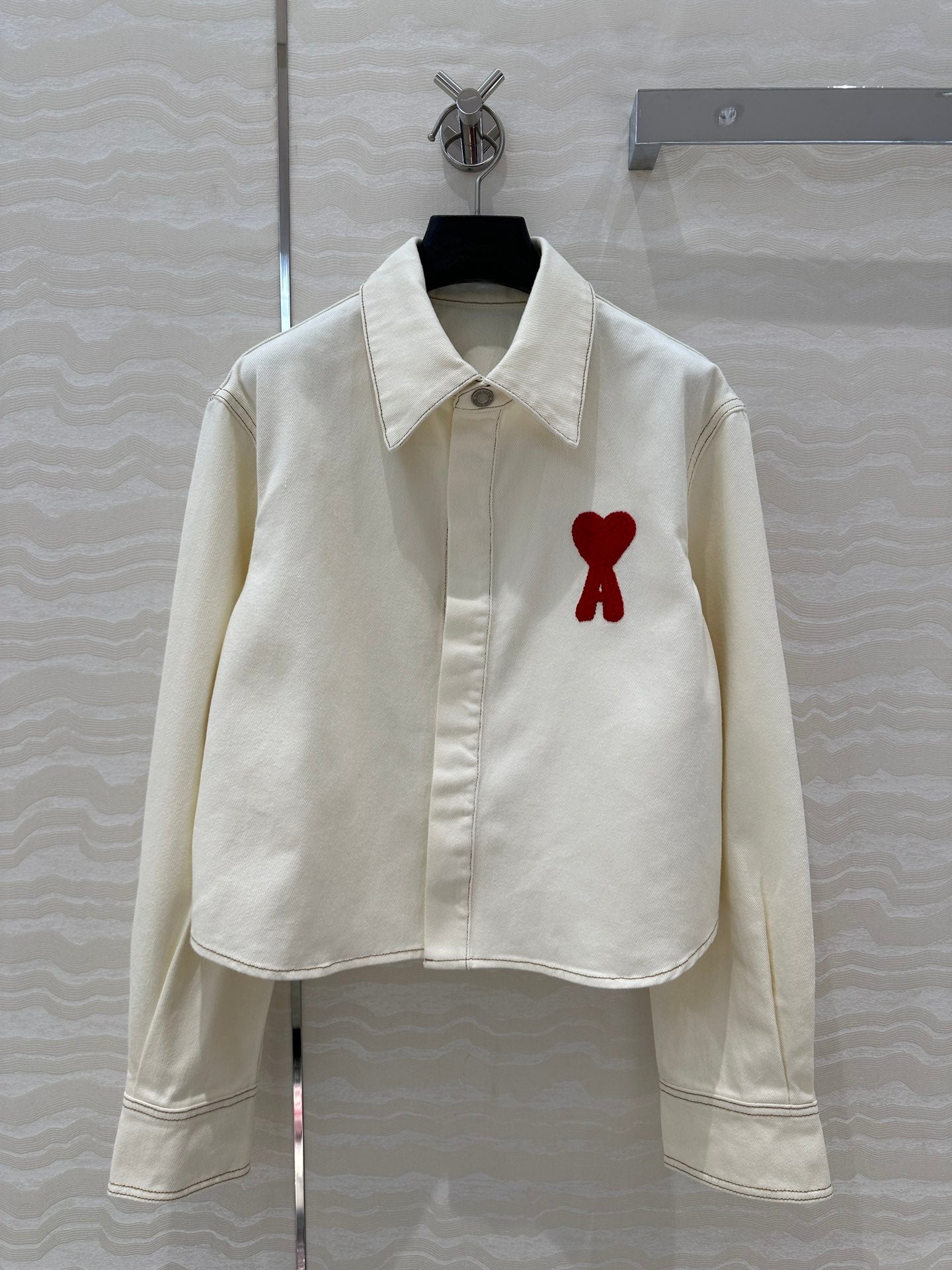 AMI* Washed Denim Shirt