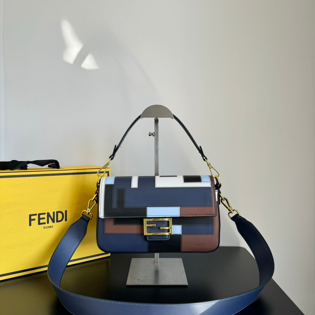 FEN* 25SS Silkscreen Baguette Bag