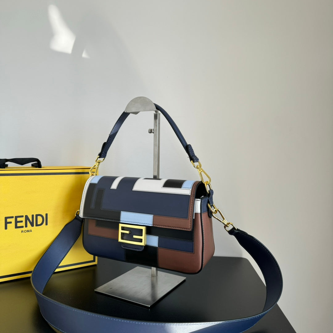 FEN* 25SS Silkscreen Baguette Bag
