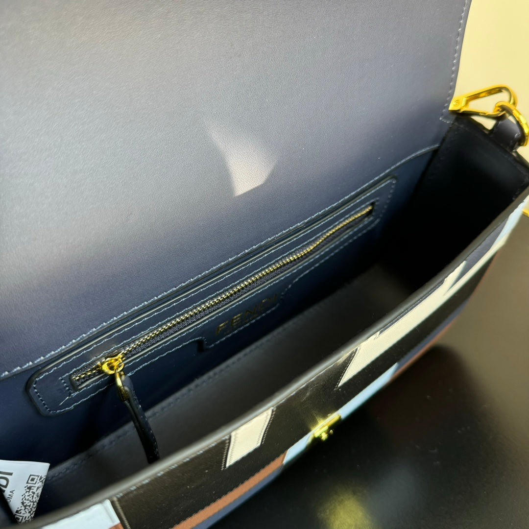 FEN* 25SS Silkscreen Baguette Bag