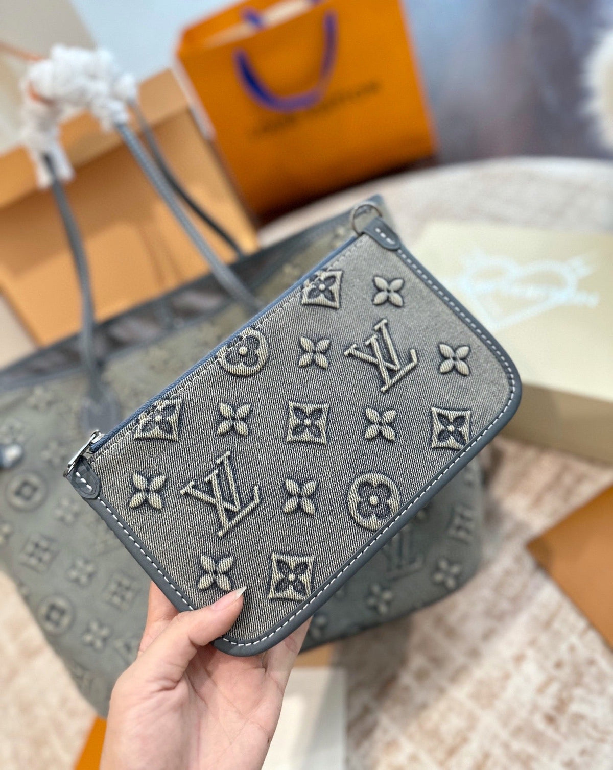 LOU* 25SS denim shopping bag