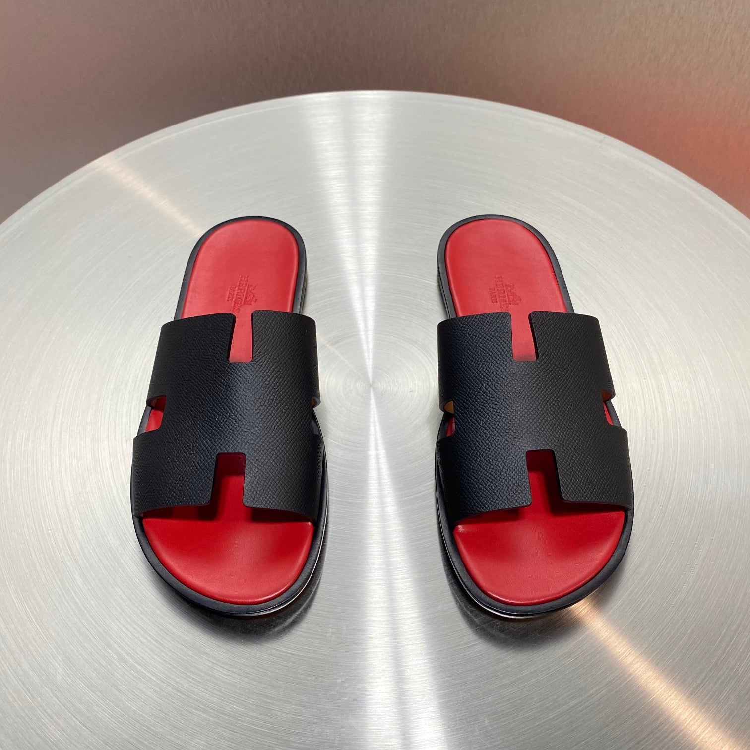 HER* leather slippers