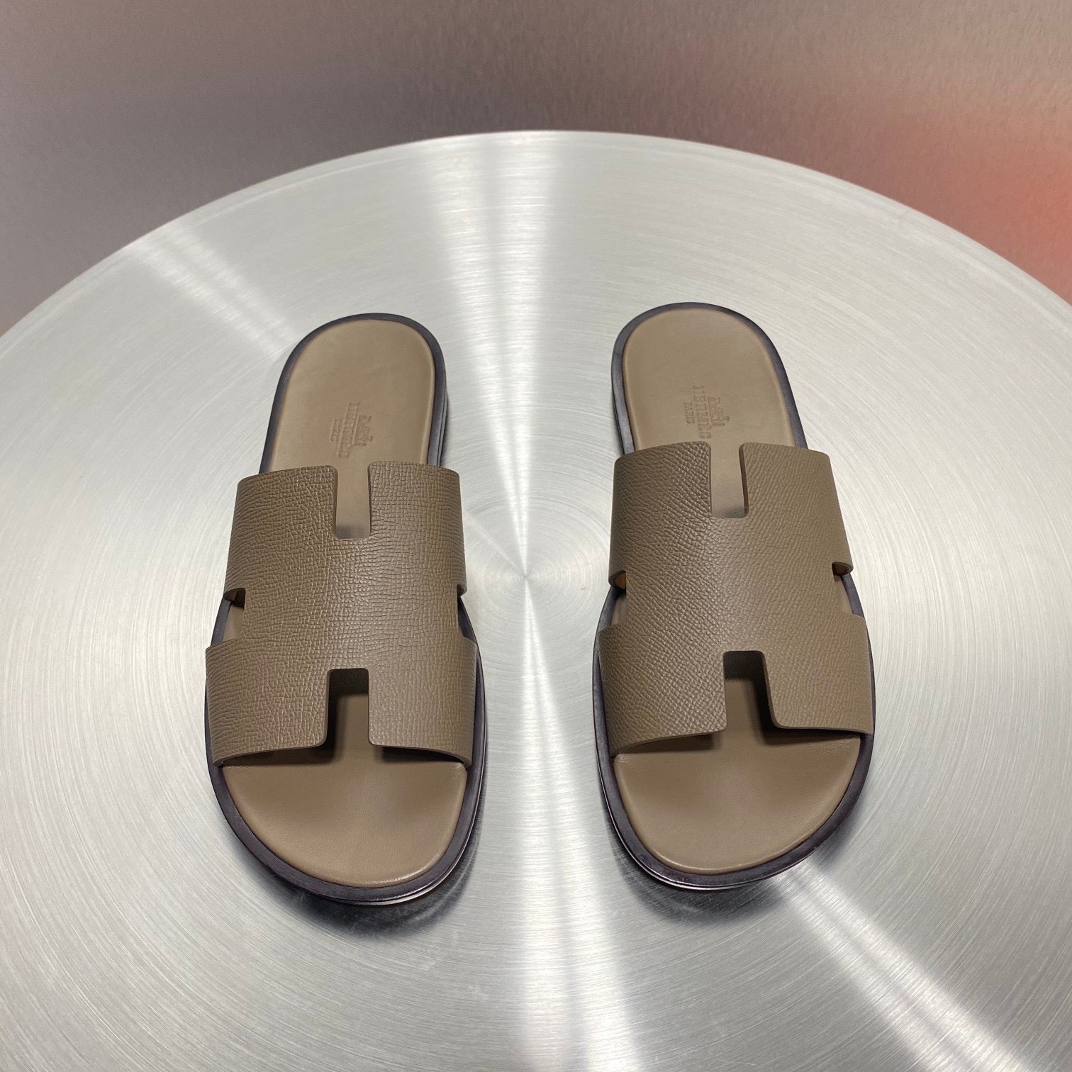 HER* leather slippers