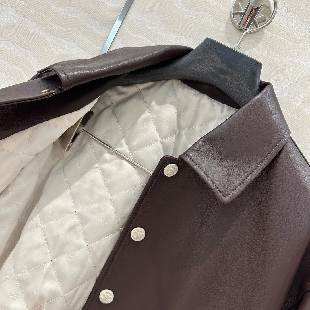 Celine flight jacket, 100% sheepskin. (On Sale)