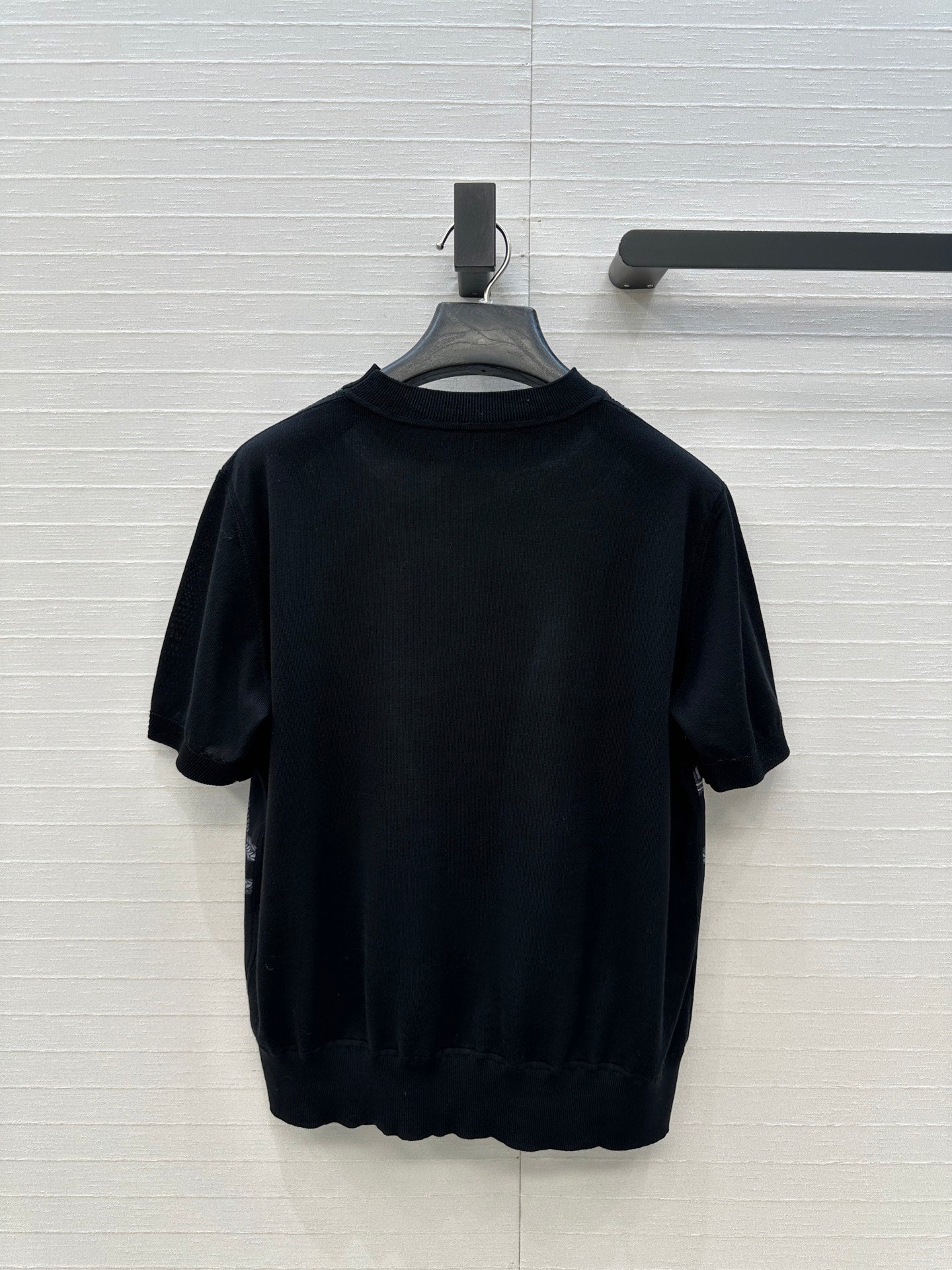 Hermès 2026 New Collection Saddle Print Patchwork Knit Top