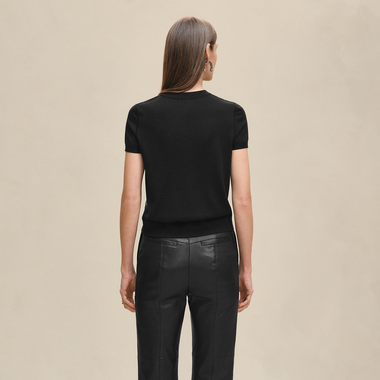Hermès 2026 New Collection Saddle Print Patchwork Knit Top