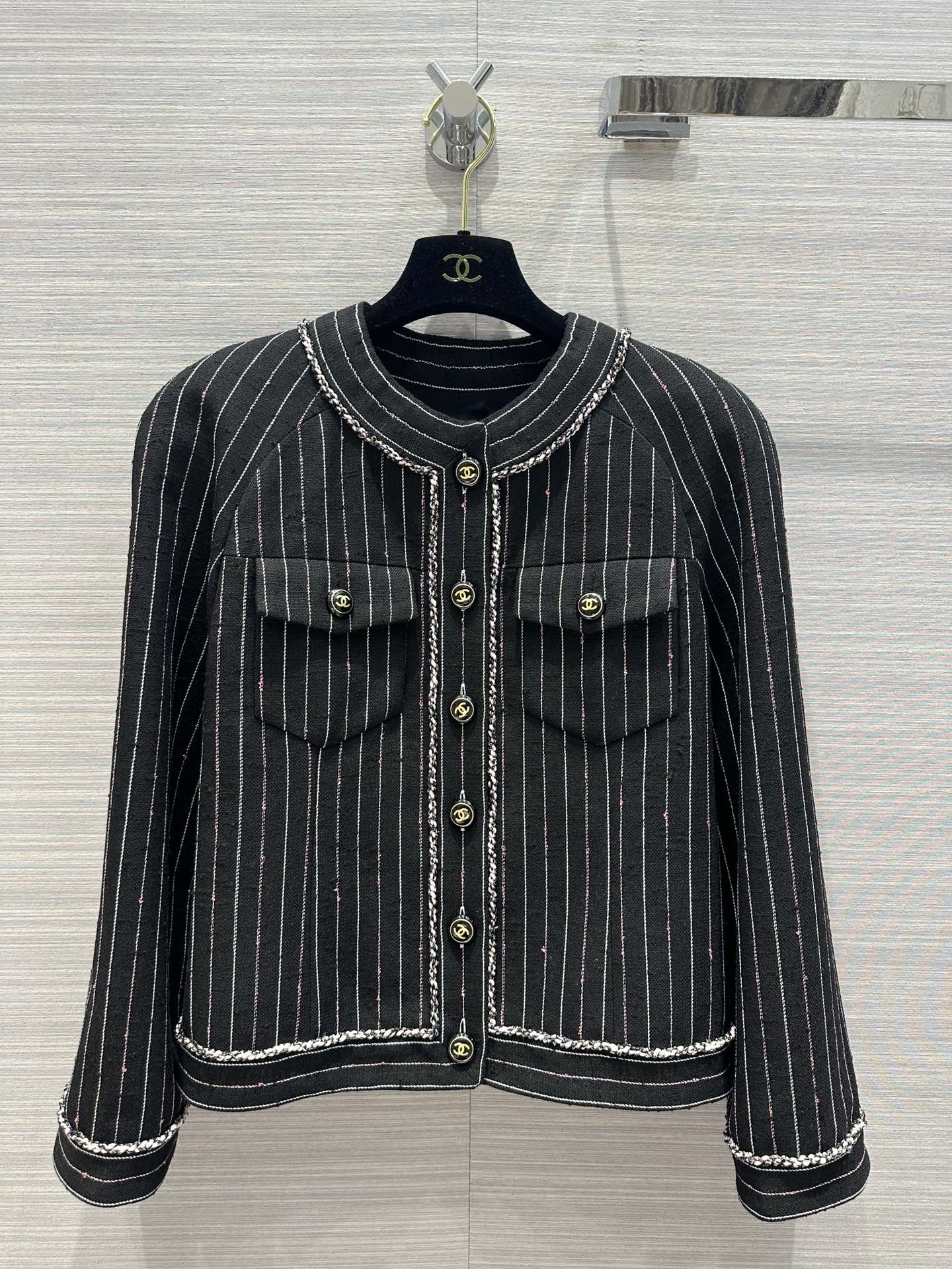 Chanel Camellia Silk Trimmed Jacket (On Sale)