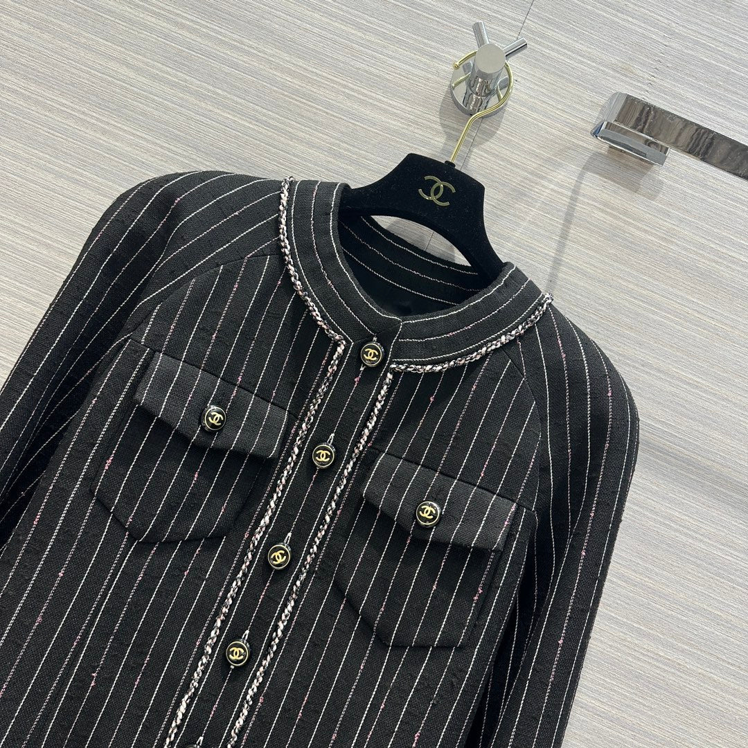 Chanel Camellia Silk Trimmed Jacket (On Sale)